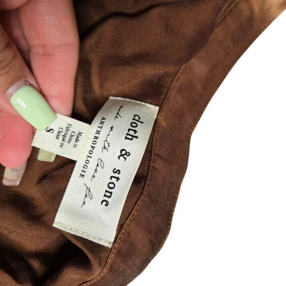 Anthropologie Cloth & Stone Tie-Dye Perla Midi Long Sleeve Dress Size: S - Picture 4 of 4